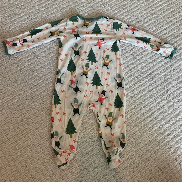Magnetic Me Christmas Gnome Footed Onesie - Picture 3 of 5